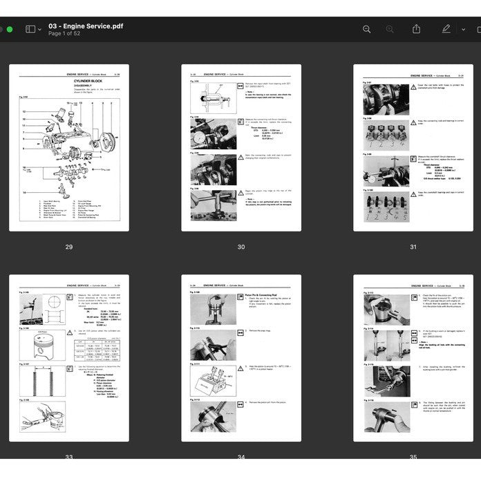 TOYOTA "K" SERIES ENGINE SERVICE REPAIR WORKSHOP MANUAL - Image 5
