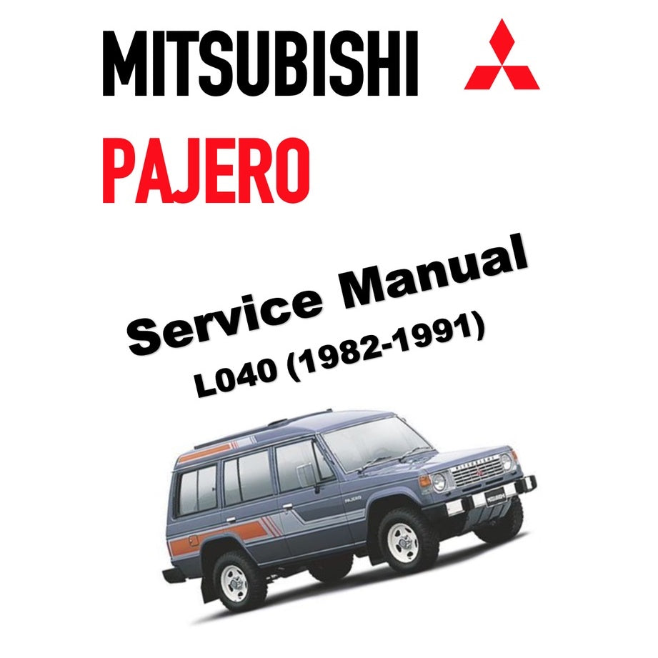 MITSUBISHI PAJERO L040 (1982-1991) SERVICE WORKSHOP MANUAL - Image 2
