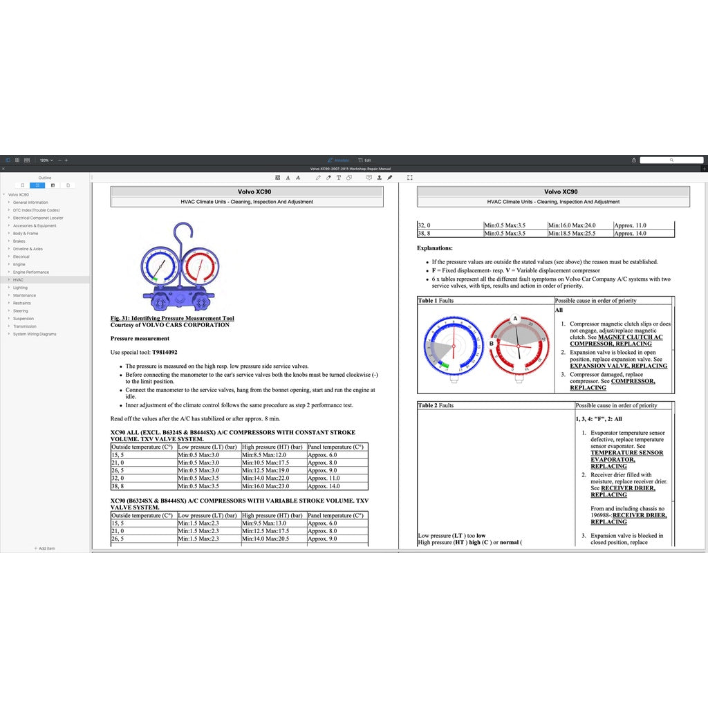 VOLVO XC90 (2007-2014) SERVICE WORKSHOP MANUAL - Image 4