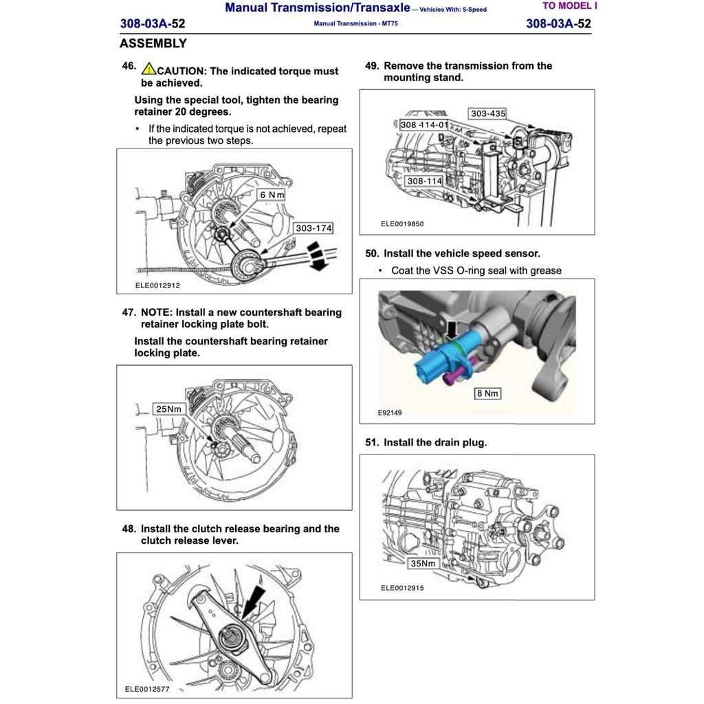 MAZDA BT50 BT-50 UP/UR (2011-2020) SERVICE WORKSHOP MANUAL - Image 4