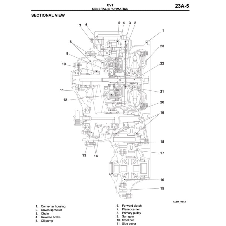 MITSUBISHI LANCER SPORTBACK (2010-2012) SERVICE WORKSHOP MANUAL - Image 5