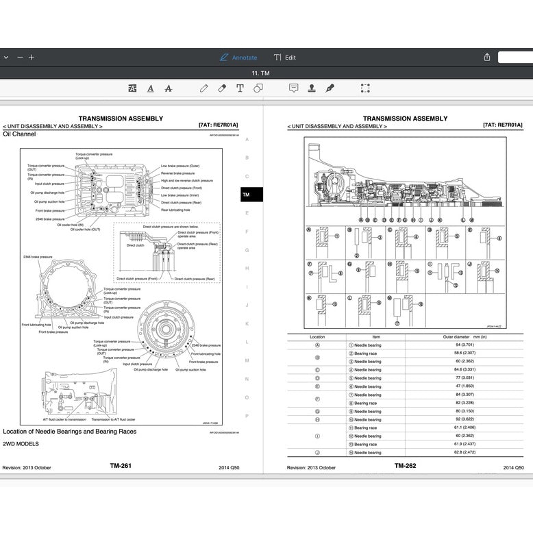 INFINITI Q50 (2014-2022) SERVICE WORKSHOP MANUAL - Image 6