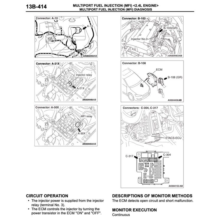 MITSUBISHI LANCER SPORTBACK (2010-2012) SERVICE WORKSHOP MANUAL - Image 8