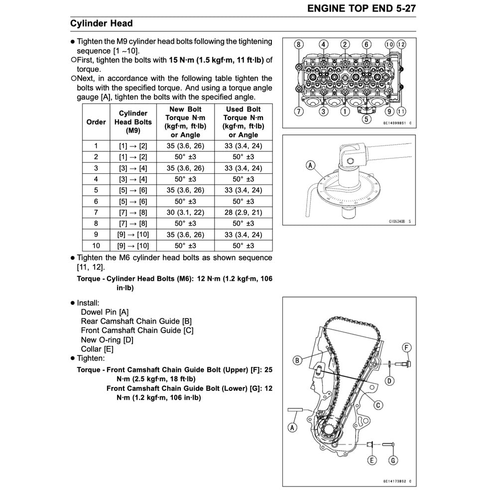 KAWASAKI ZX-6R /636 (2013-2016) SERVICE WORKSHOP MANUAL + OWNER'S MANUAL - Image 6