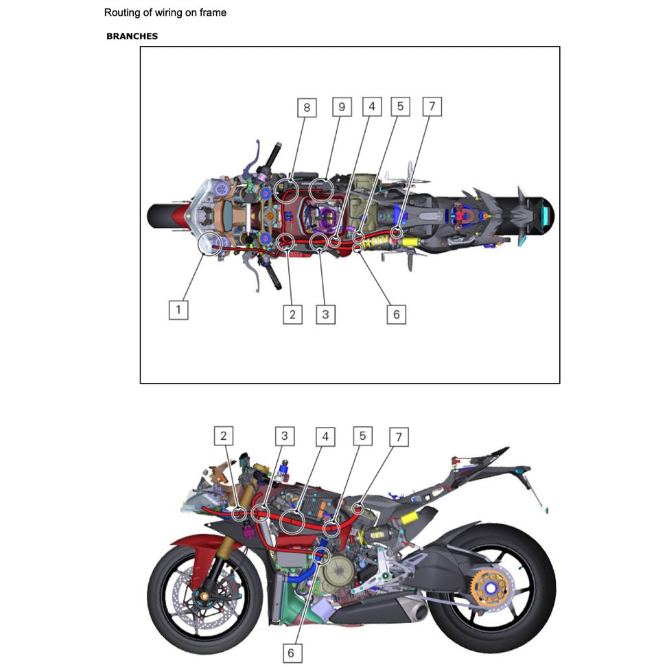 DUCATI PANIGALE 1299S (2015-2018) SERVICE WORKSHOP MANUAL + PARTS CATALOGUE + OWNER's MANUAL - Image 9