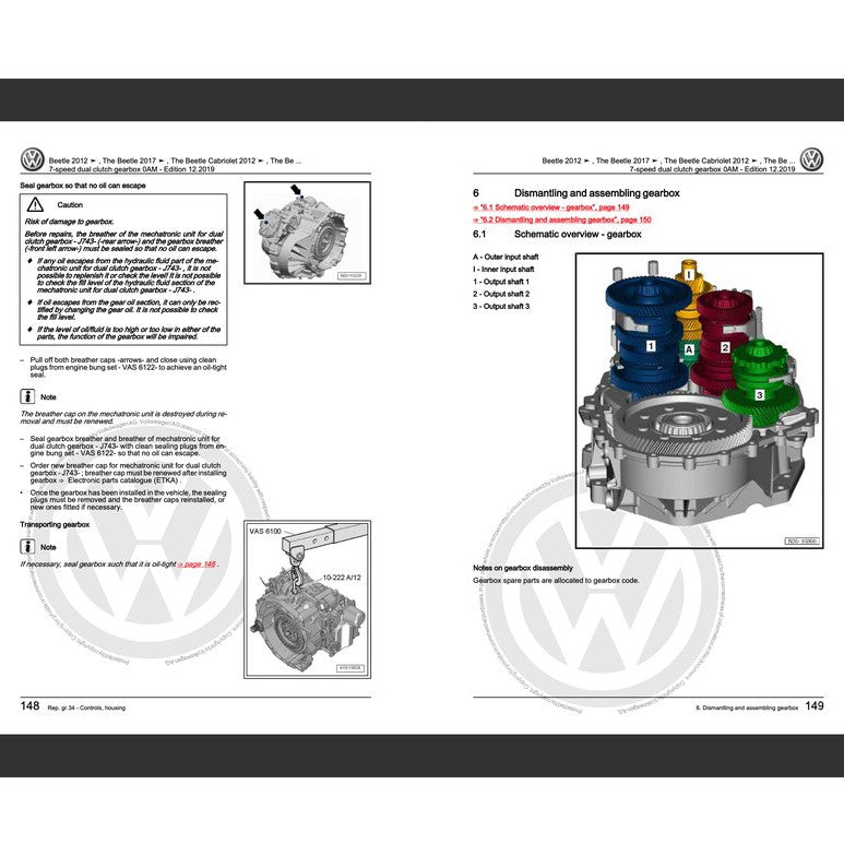 VW NEW BEETLE A5 (2012-2019) FACTORY SERVICE WORKSHOP MANUAL - Image 4
