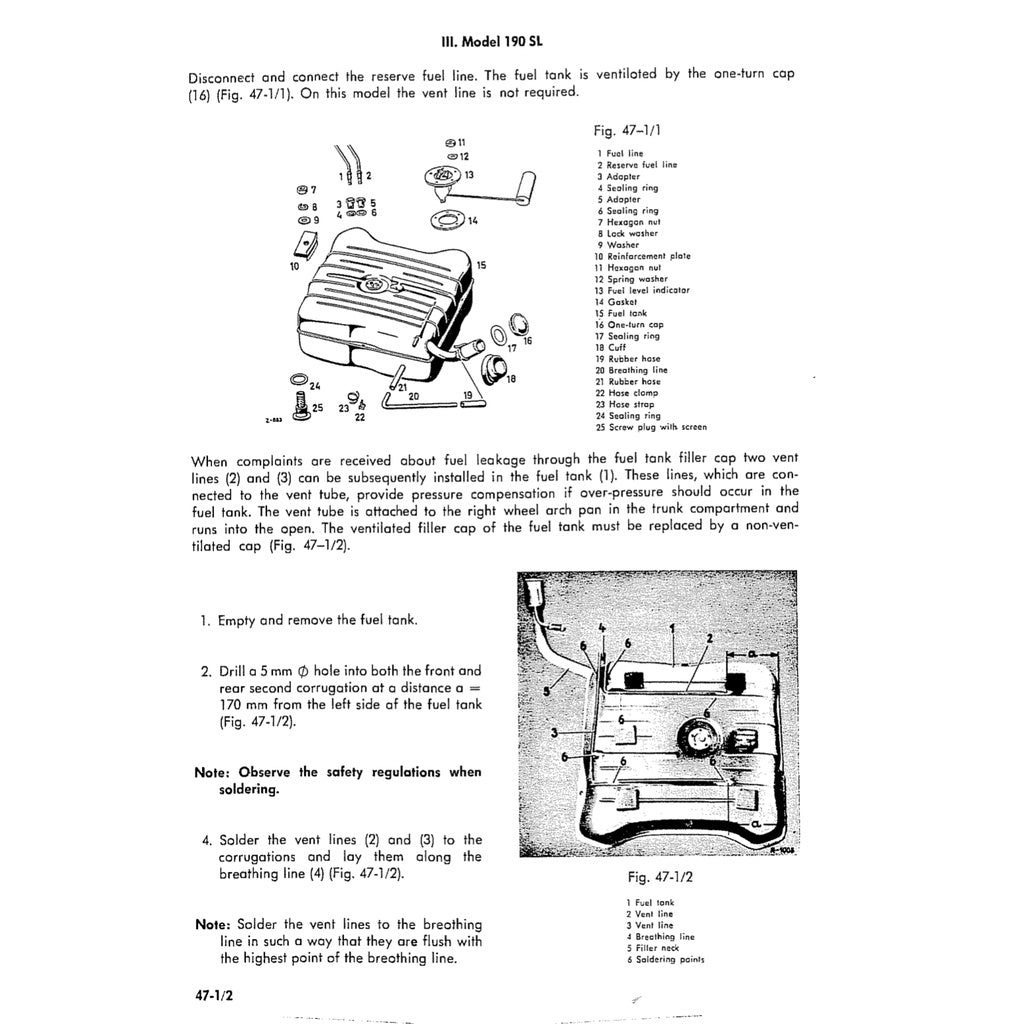MERCEDES BENZ W120 W121 "PONTON" (1953-1963) SERVICE WORKSHOP MANUAL - Image 8