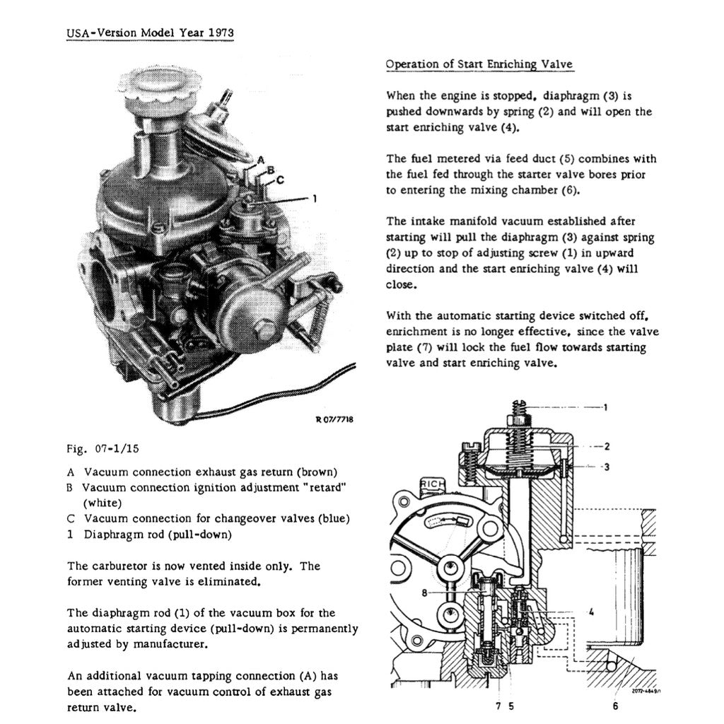 MERCEDES-BENZ ENGINE M115 (1968–1976) SERVICE WORKSHOP MANUAL - Image 5