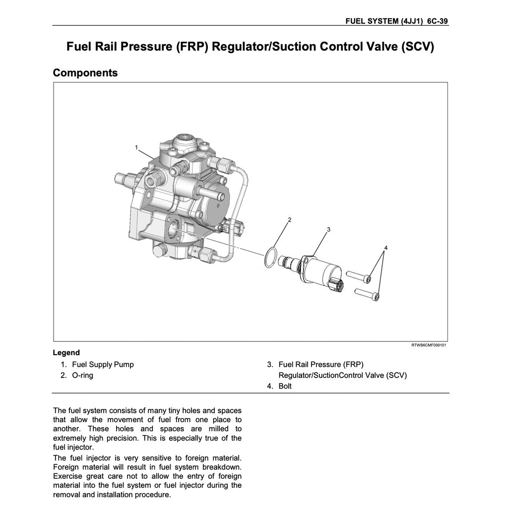 ISUZU ENGINE 4JJ1 SERVICE WORKSHOP MANUAL / ISUZU D-MAX - Image 5