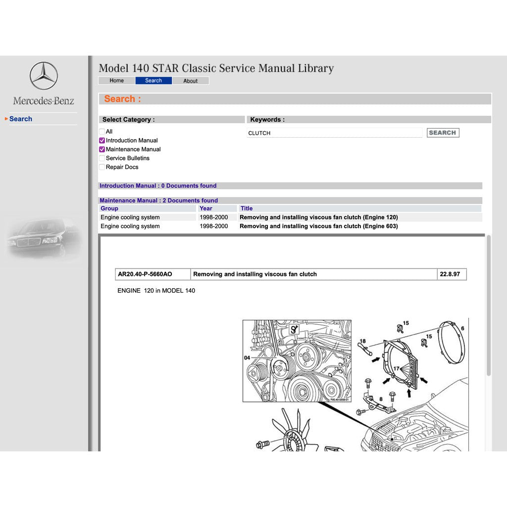 MERCEDES-BENZ W140 (1991-1998) SERVICE WORKSHOP MANUAL LIBRARY - Image 4