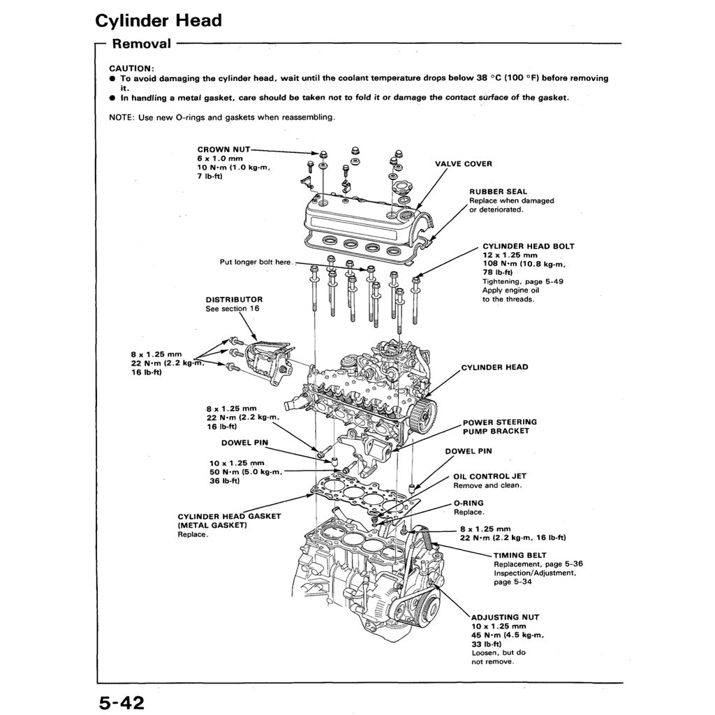 HONDA ACCORD 4 CB (1990-1993) SERVICE WORKSHOP MANUAL - Image 3