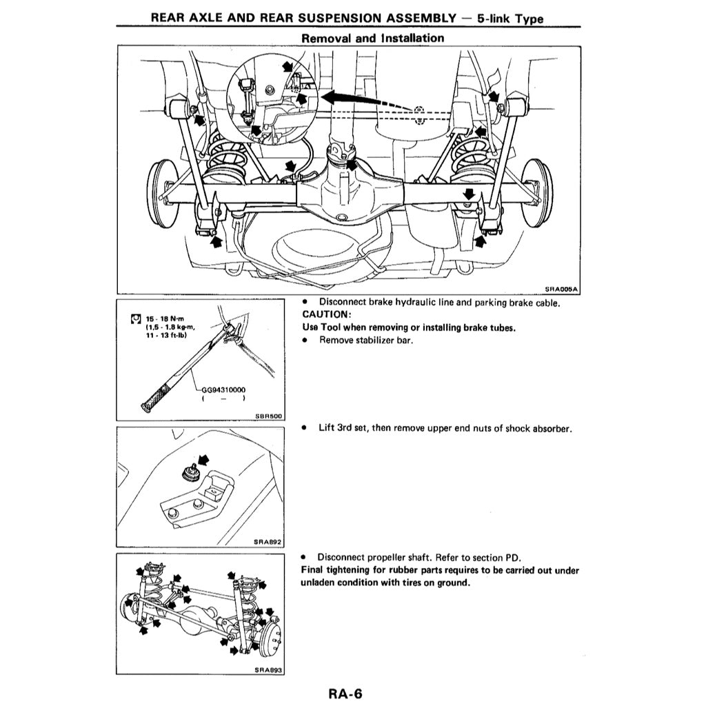 NISSAN VANETTE C22 (1985-1994-2010) SERVICE WORKSHOP MANUAL - Image 8