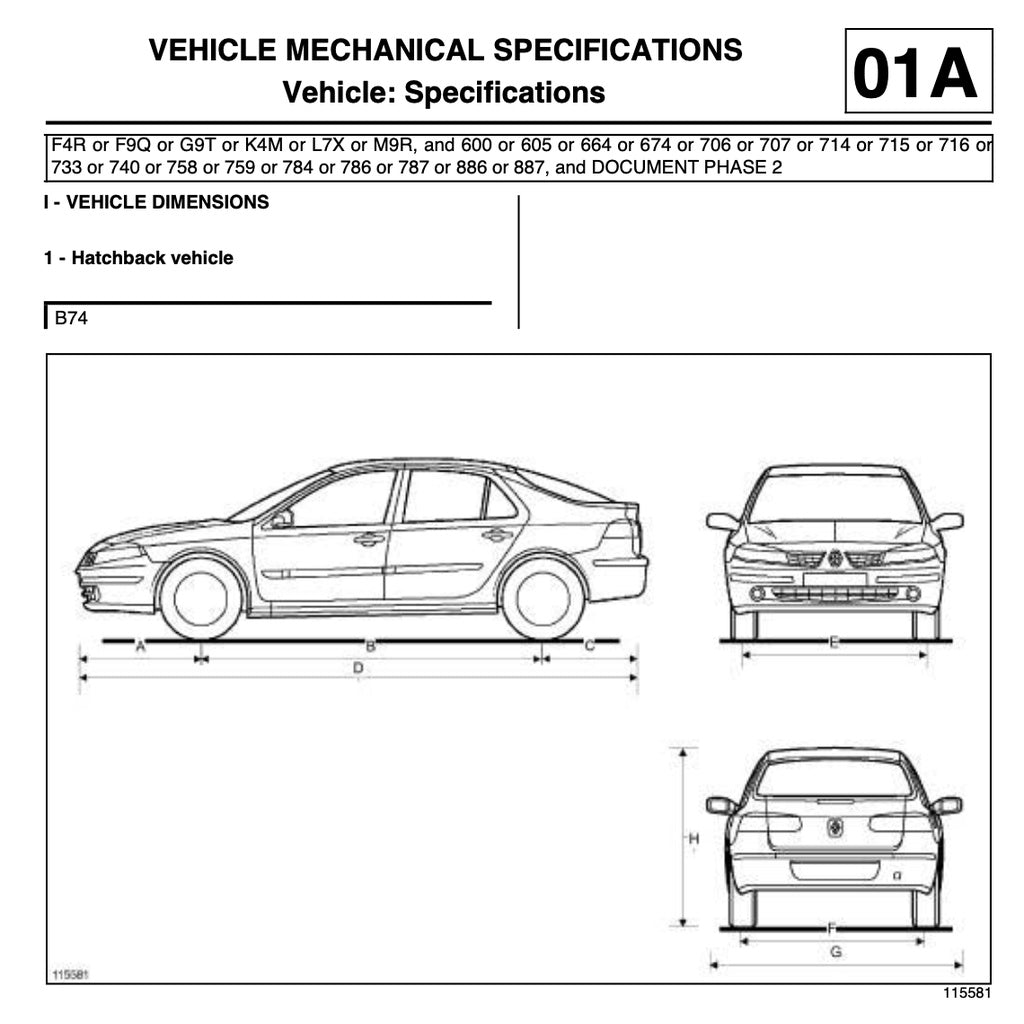 RENAULT LAGUNA II (2000-2007) SERVICE WORKSHOP MANUAL - Image 4