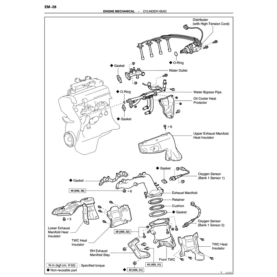 TOYOTA RAV4 XA10 (1996-2000) SERVICE WORKSHOP MANUAL - Image 4