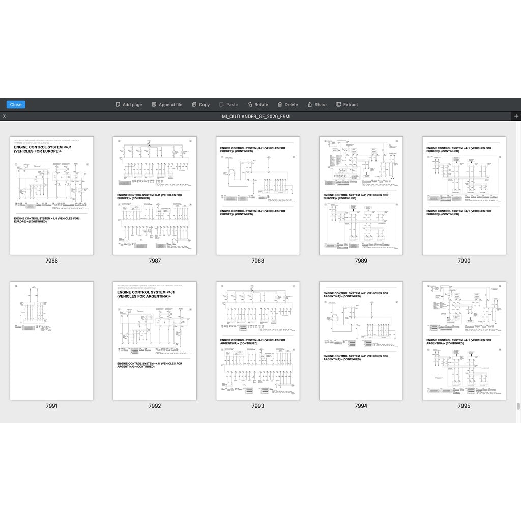 MITSUBISHI OUTLANDER III GF (2020-2023) SERVICE WORKSHOP MANUAL - Image 10