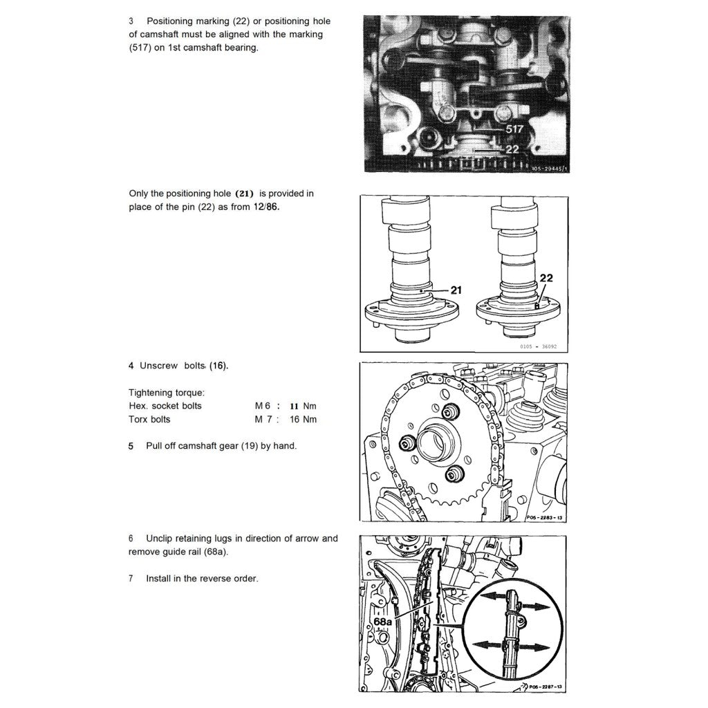 MERCEDES-BENZ ENGINE M103 E 2.6L-3.0L (1984-1997) SERVICE WORKSHOP MANUAL - Image 5