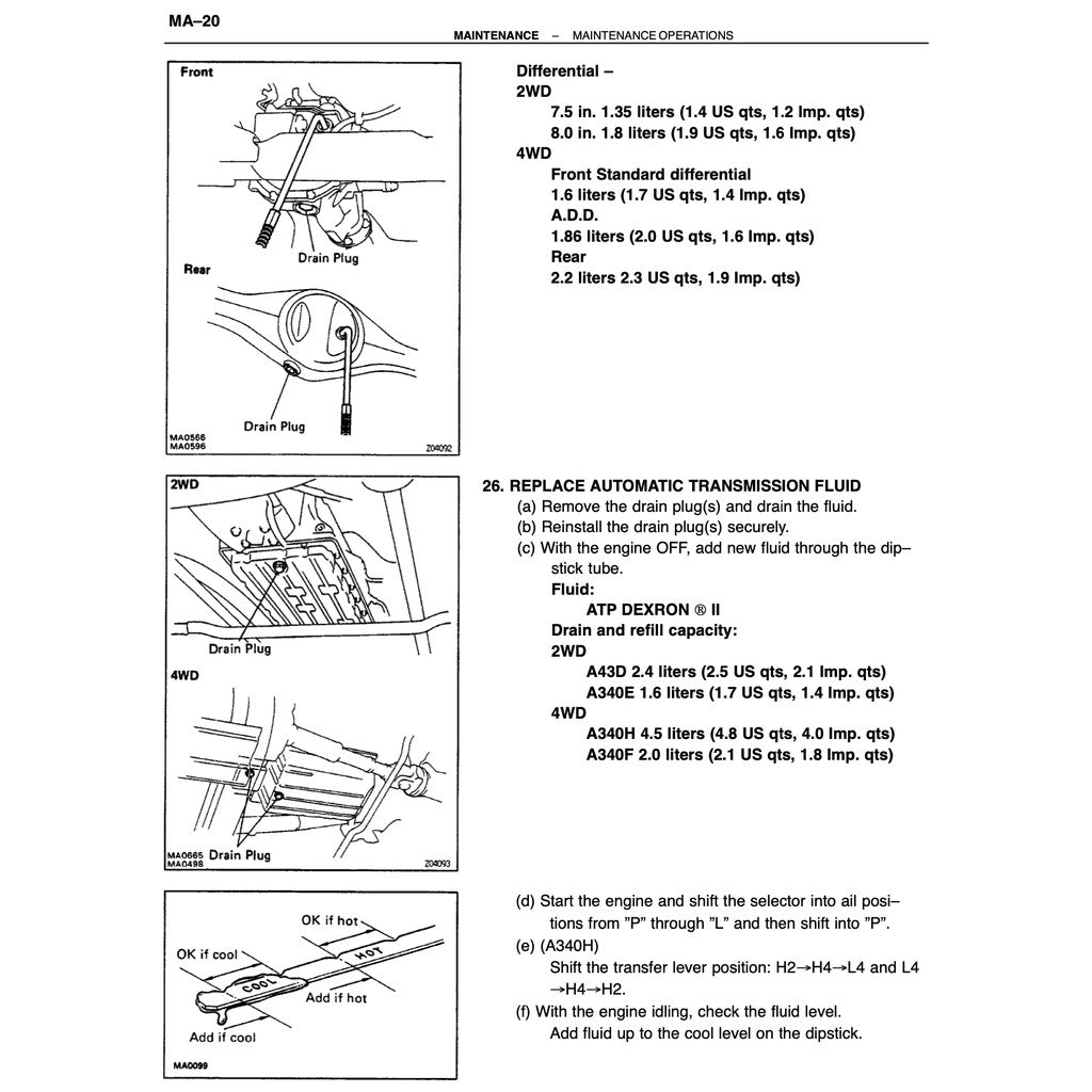 TOYOTA HILUX N80/90/100/110 (1988-1997) SERVICE REPAIR WORKSHOP MANUAL - Image 3