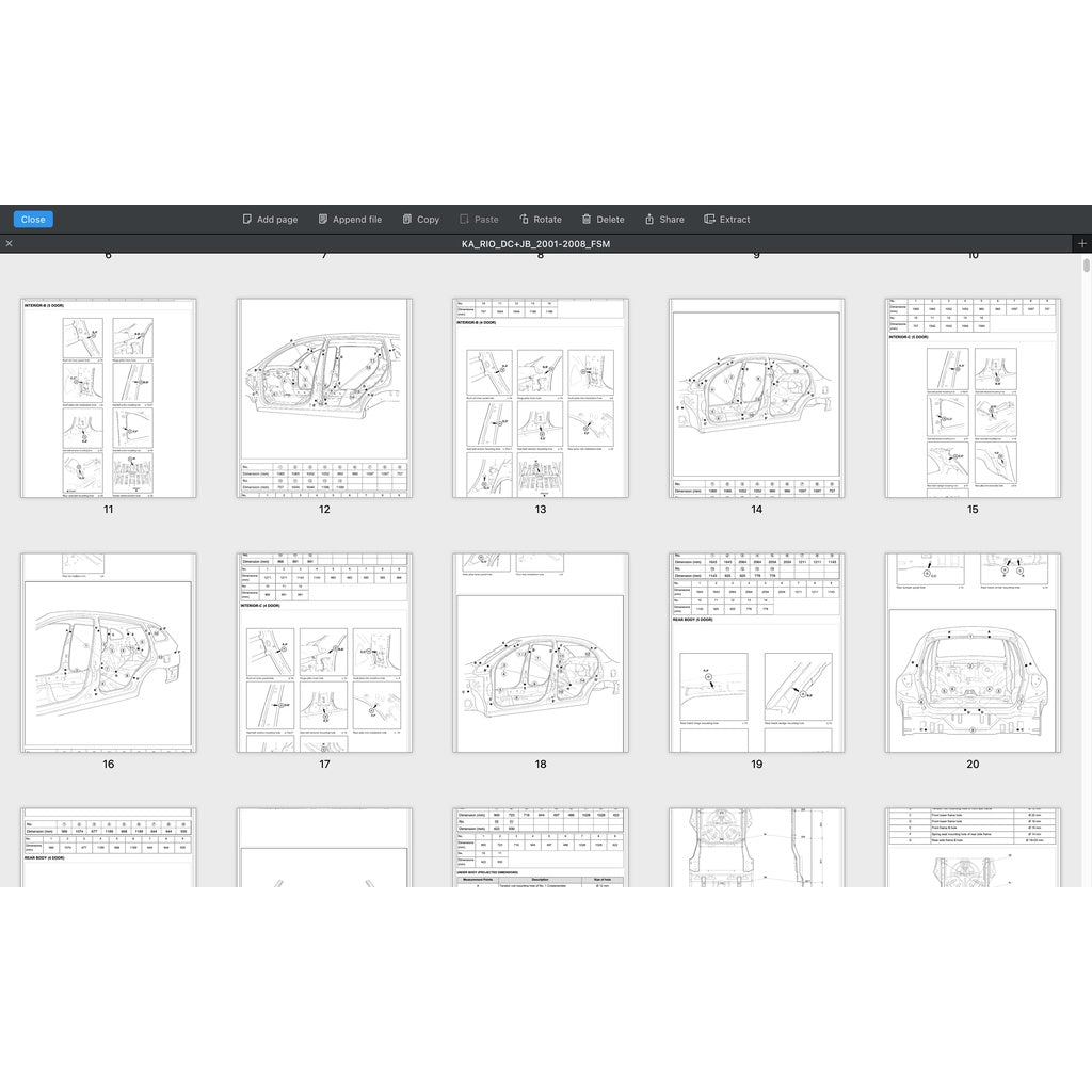 KIA RIO DC (2000-2005) SERVICE WORKSHOP MANUAL - Image 7