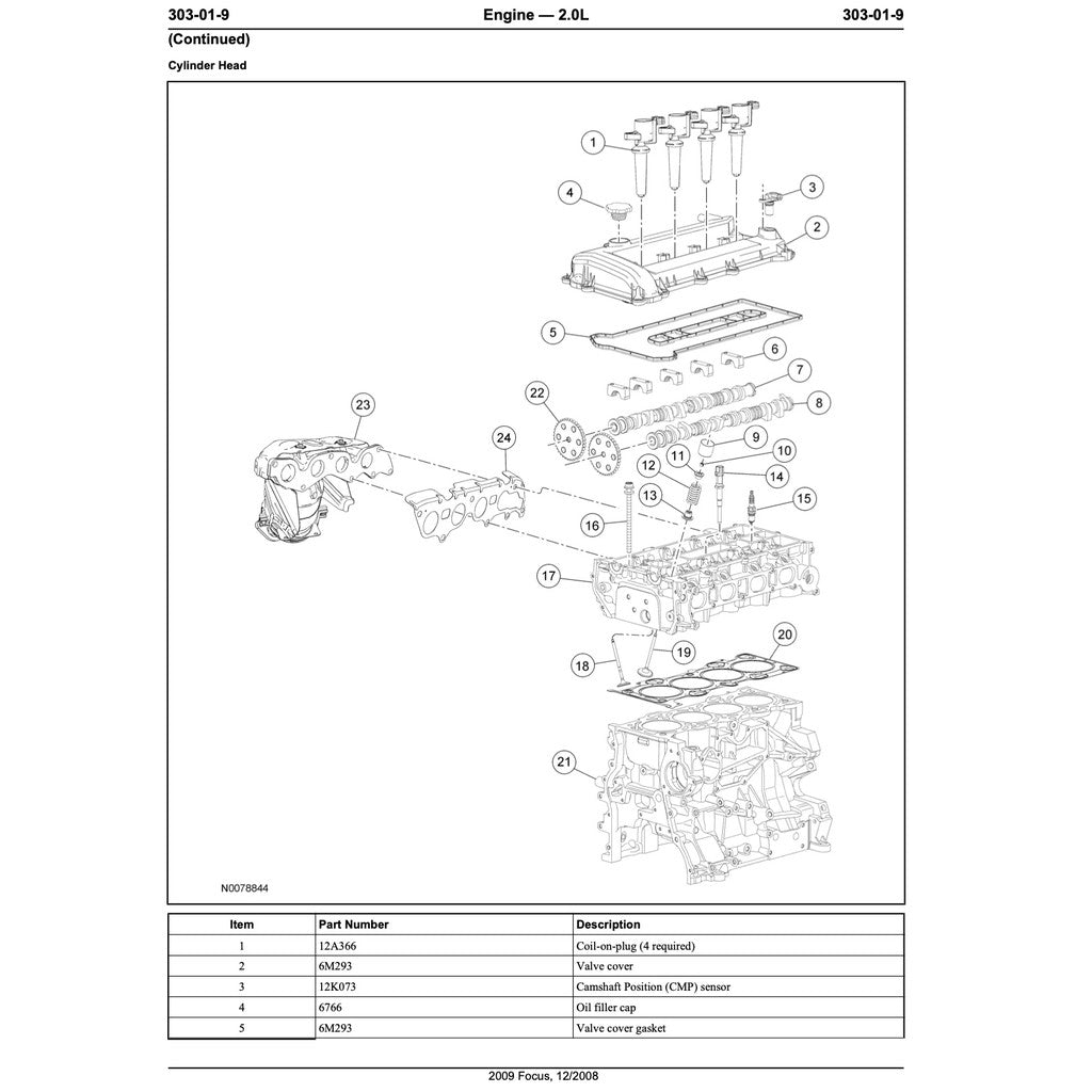 FORD DURATEC 2.0L ENGINE WORKSHOP MANUAL - Image 6