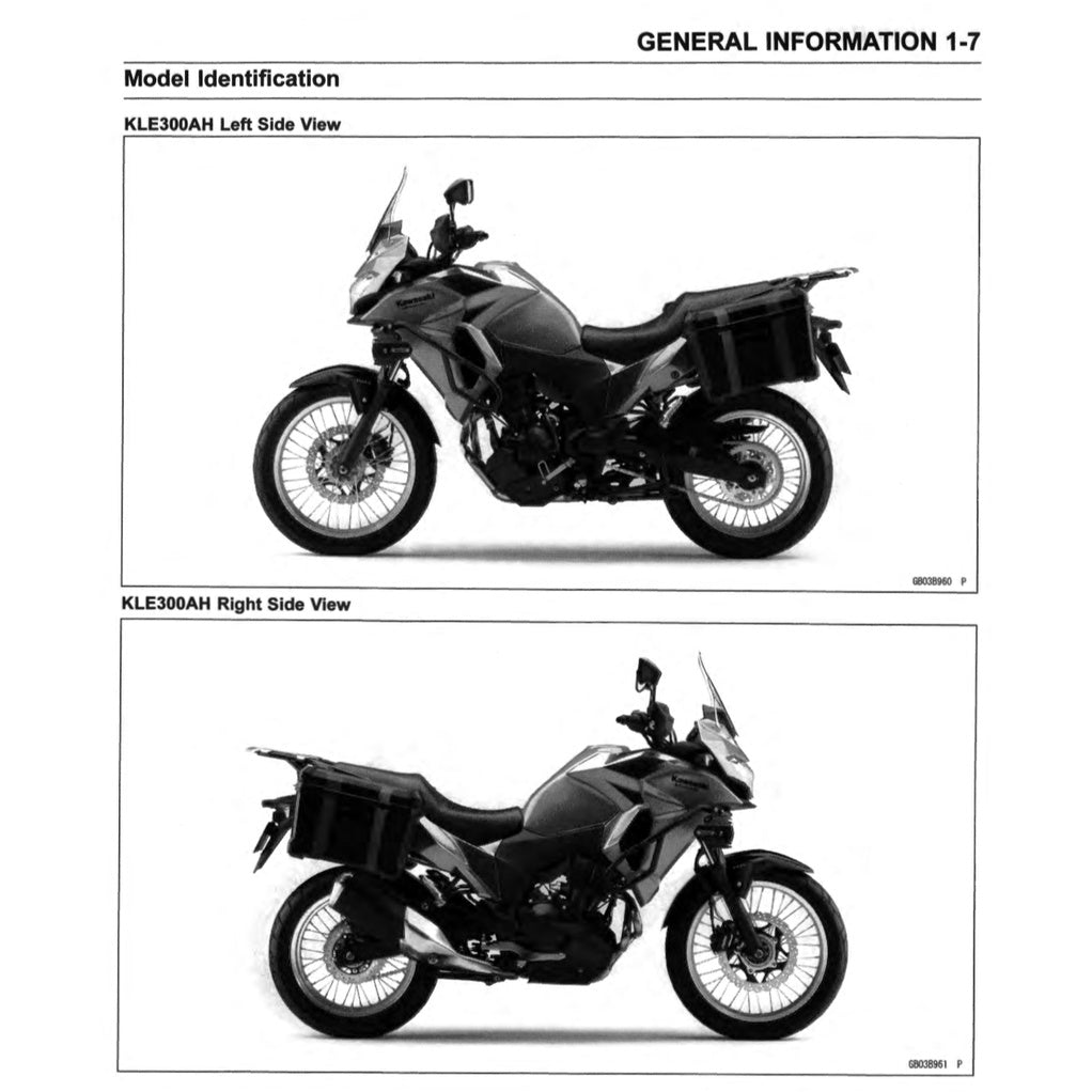KAWASAKI VERSYS-X KLE300 ABS (2017-2022) SERVICE WORKSHOP MANUAL + PARTS CATALOGUE + OWNER'S MANUAL - Image 4