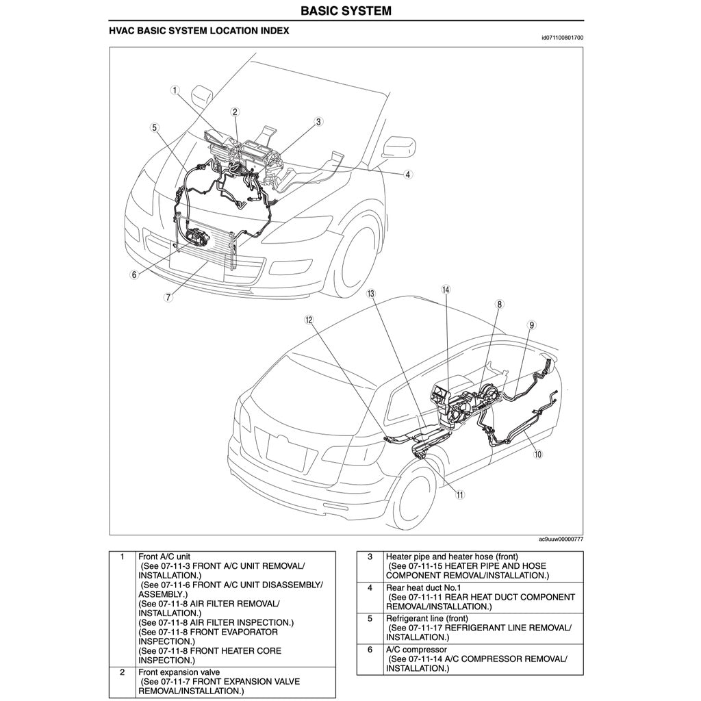 MAZDA CX-9 TB (2007-2015) SERVICE WORKSHOP MANUAL - Image 9