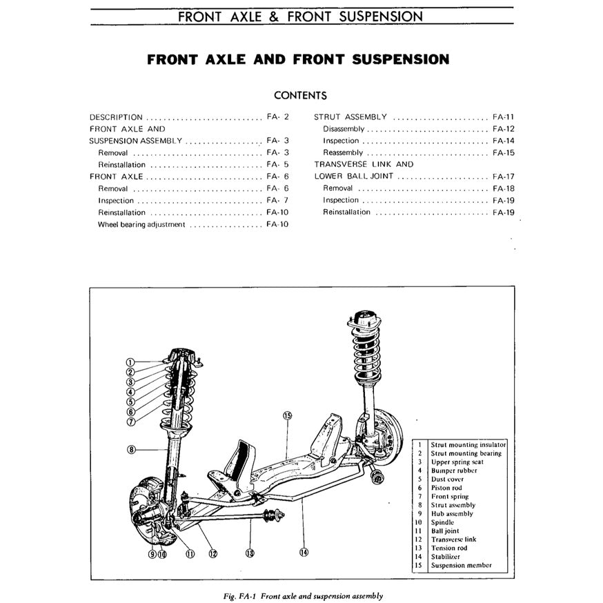 DATSUN 1200 B110 (1970-1973) SERVICE WORKSHOP MANUAL - Image 6