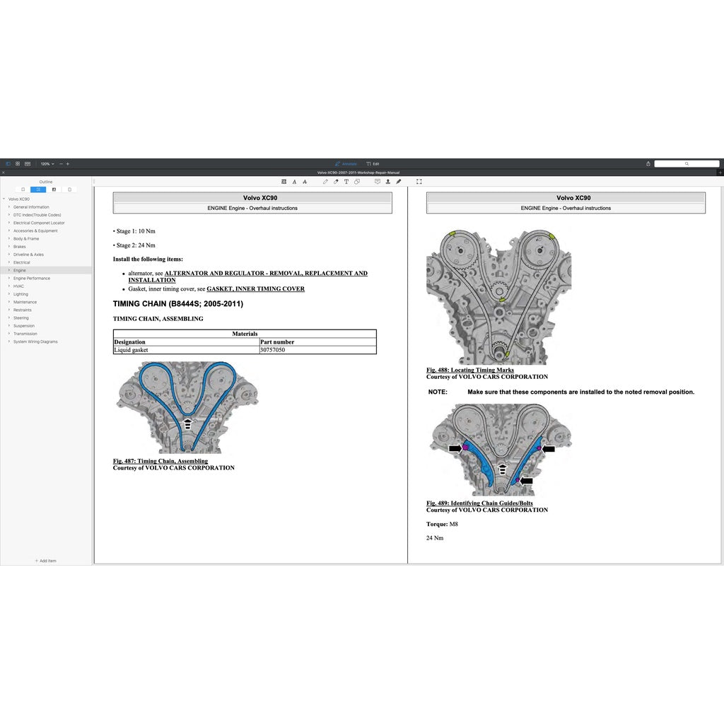 VOLVO XC90 (2007-2014) SERVICE WORKSHOP MANUAL - Image 5