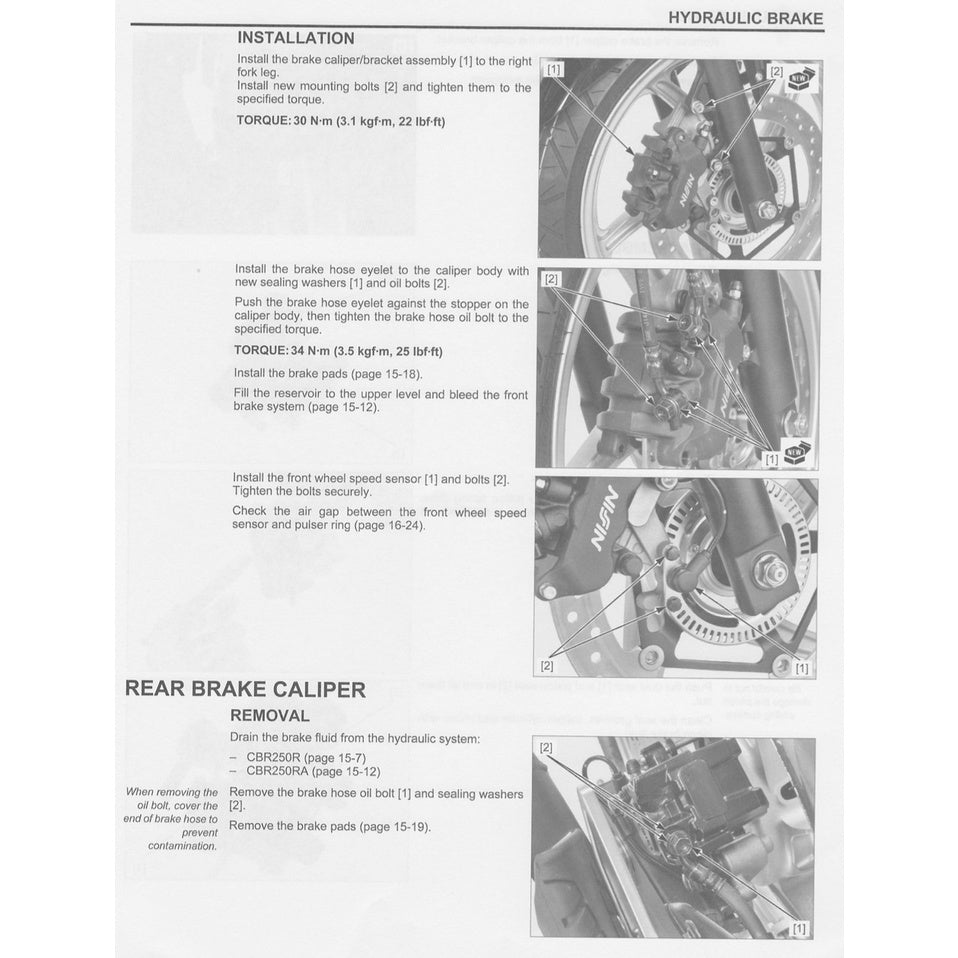 HONDA CBR 250 R (2011-2021) SERVICE WORKSHOP MANUAL + PARTS CATALOGUE + OWNER'S MANUAL / CBR250R - Image 5