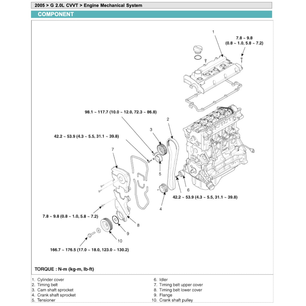 KIA CERATO / SPECTRA LD (2004-2009) SERVICE WORKSHOP MANUAL - Image 4