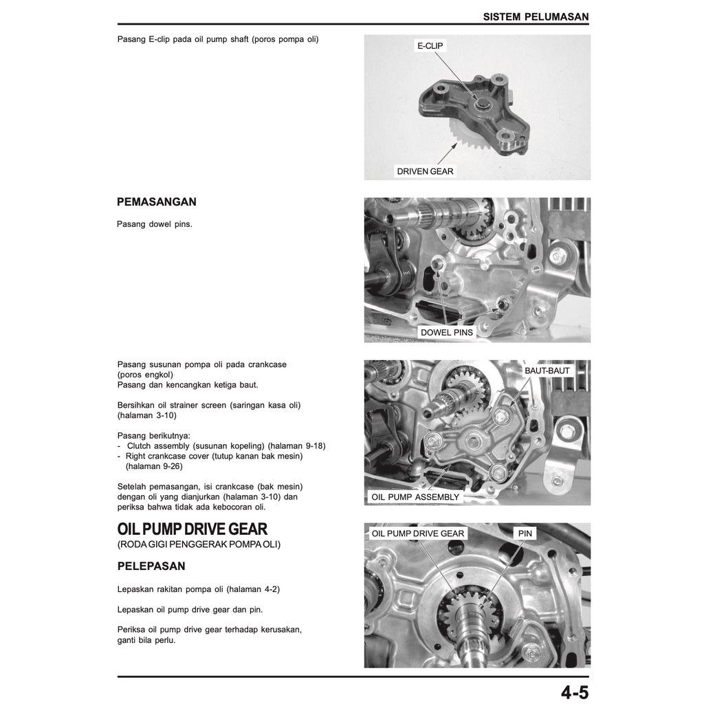 HONDA WAVE 125 (2002+) SERVICE WORKSHOP MANUAL / BUKU PEDOMAN REPARASI - Image 5