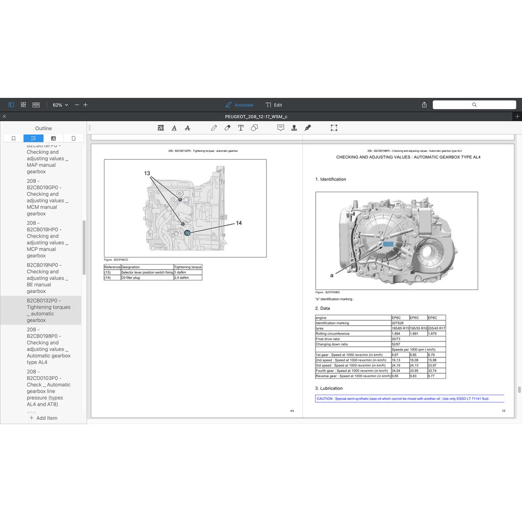 PEUGEOT 208 A9 (2012-2017) SERVICE WORKSHOP MANUAL - Image 3