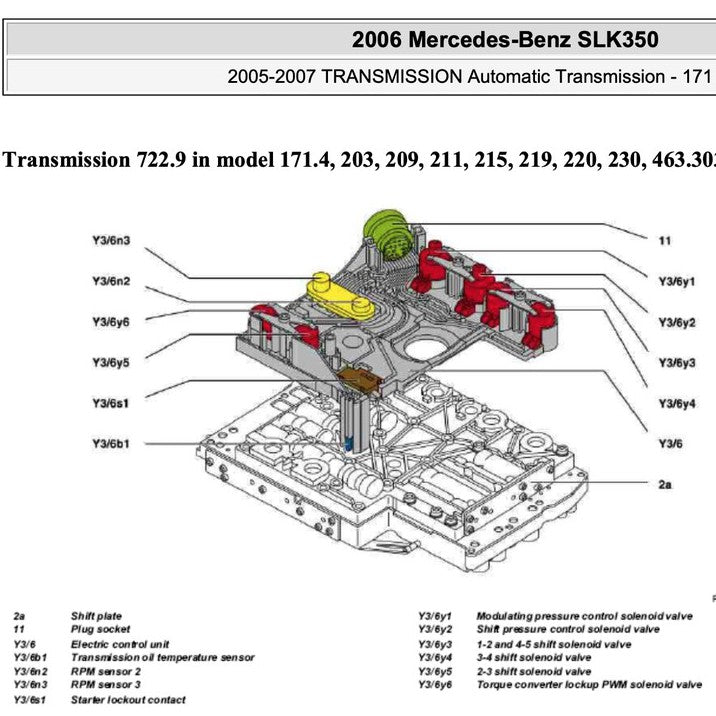 MERCEDES-BENZ SLK R171- M272 (2004-2011) FACTORY SERVICE MANUAL - Image 4