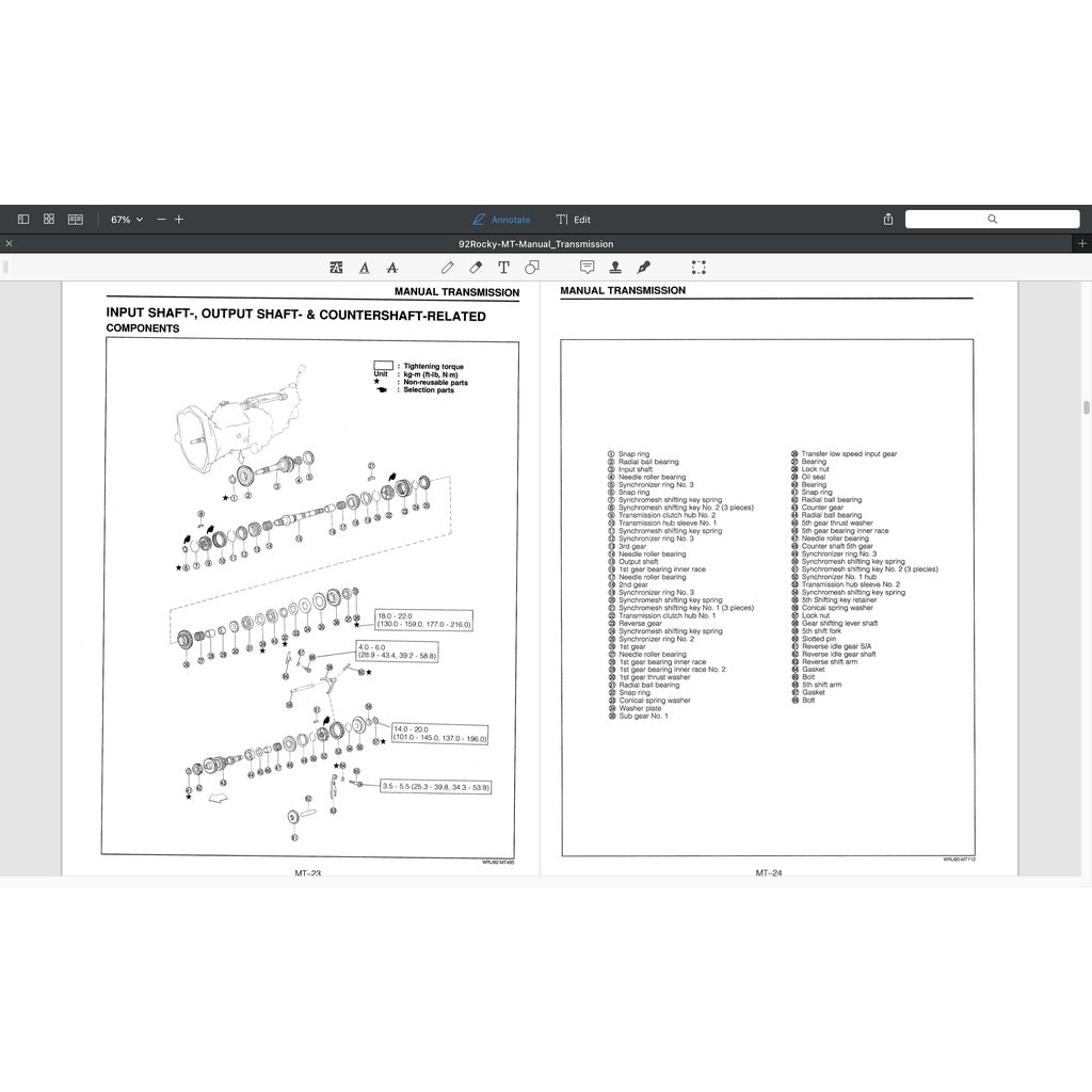 DAIHATSU FEROZA ROCKY F300 (1990-2002) SERVICE WORKSHOP MANUAL - Image 5