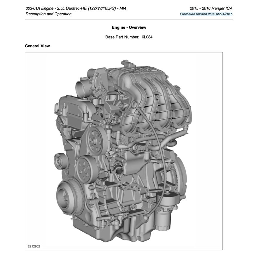 FORD RANGER T6 PX MKII (2015-2018) SERVICE WORKSHOP MANUAL - Image 4