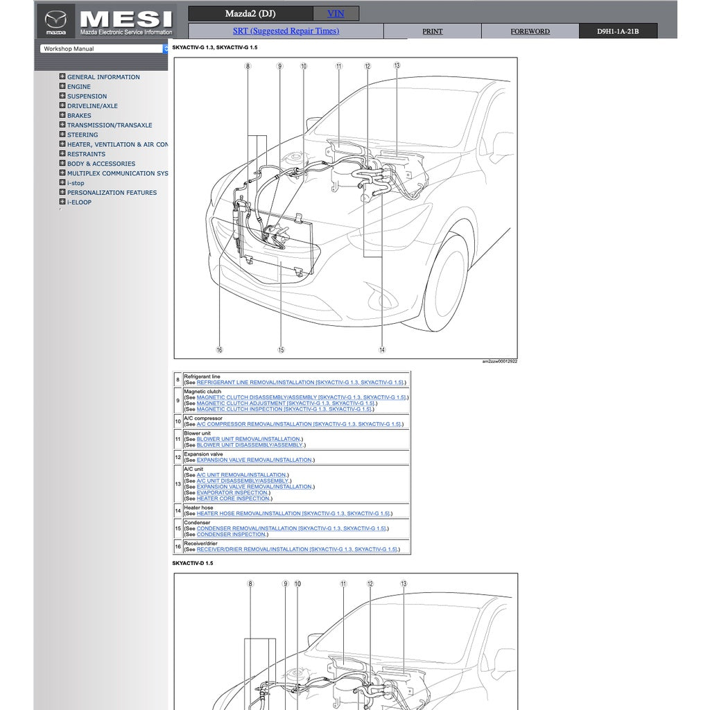 MAZDA 2 DJ (2015-2022) SERVICE WORKSHOP MANUAL - Image 6