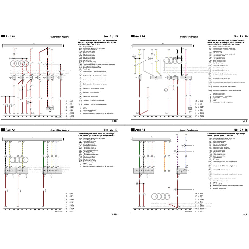 AUDI A4 B9 (2016-2024) SERVICE WORKSHOP MANUAL - Image 6