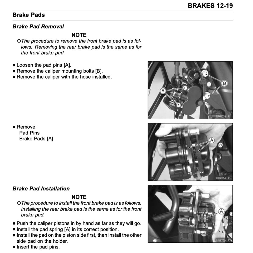 KAWASAKI NINJA 300 (2013-2017) SERVICE WORKSHOP MANUAL + PARTS CATALOGUE + OWNER'S MANUAL - Image 9