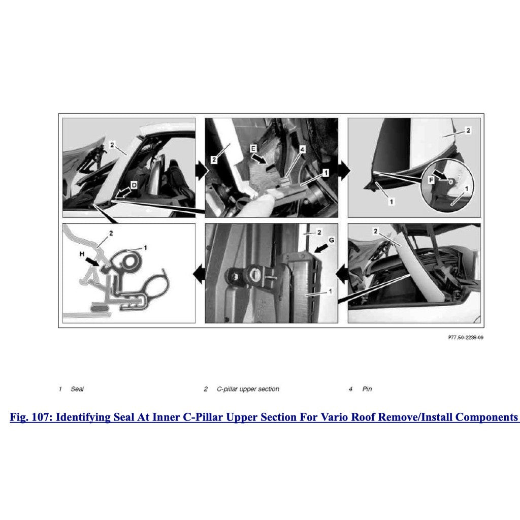 MERCEDES-BENZ SLK R172 (2011-2020) VARIO ROOF SERVICE REPAIR MANUAL - Image 9