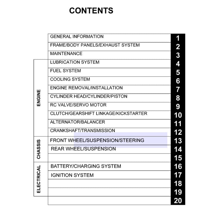 HONDA NSR 150SP (1997-2010) SERVICE WORKSHOP MANUAL + PARTS CATALOGUE + OWNER'S MANUAL - REPSOL REPLICA - Image 3