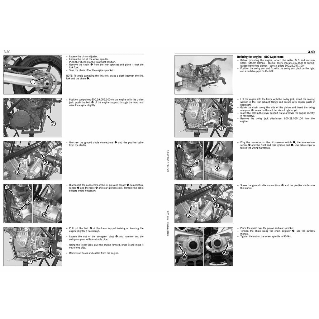 KTM 950/990 ADVENTURE (2003-2008) SERVICE REPAIR WORKSHOP MANUAL + PARTS CATALOGUE + OWNER'S MANUAL - Image 6