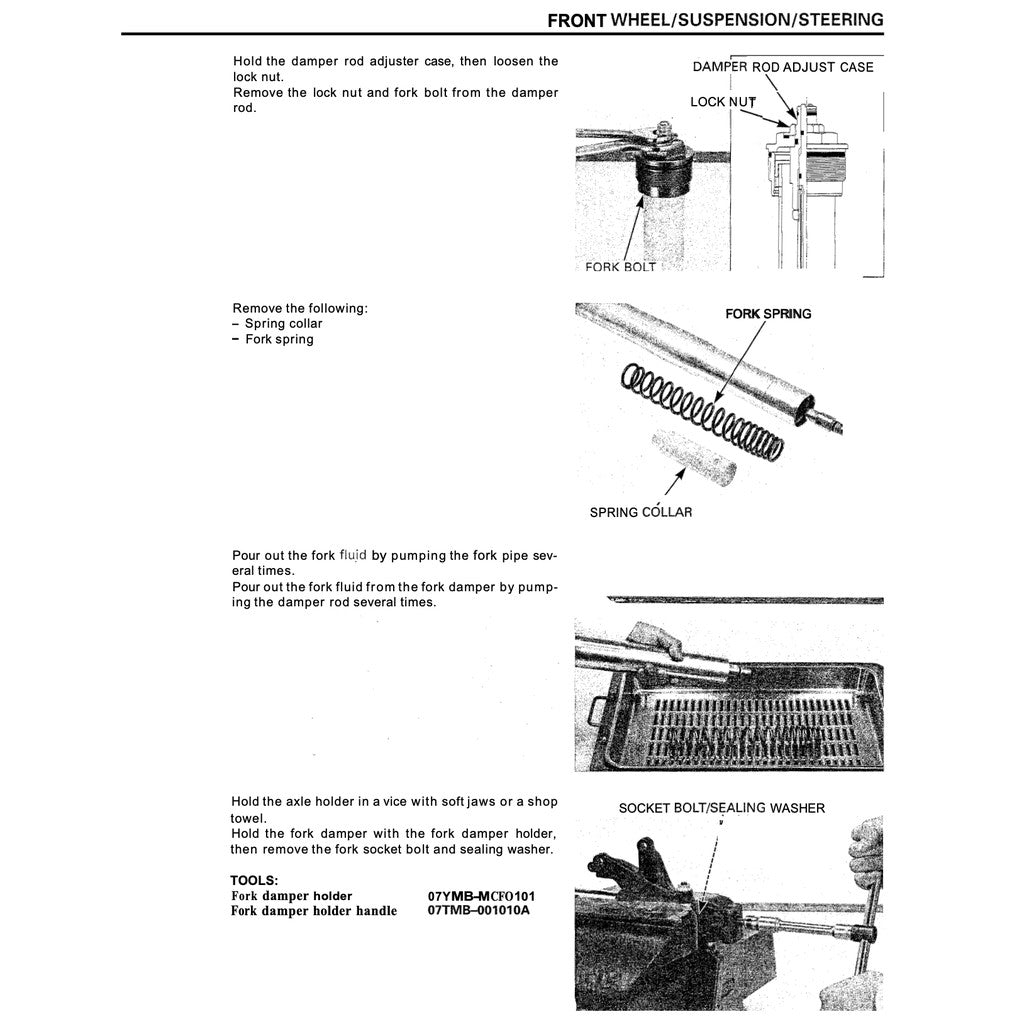 HONDA CBR954RR FIREBLADE (2002-2003) SERVICE REPAIR MANUAL + PARTS CATALOGUE + OWNER'S MANUAL - Image 6