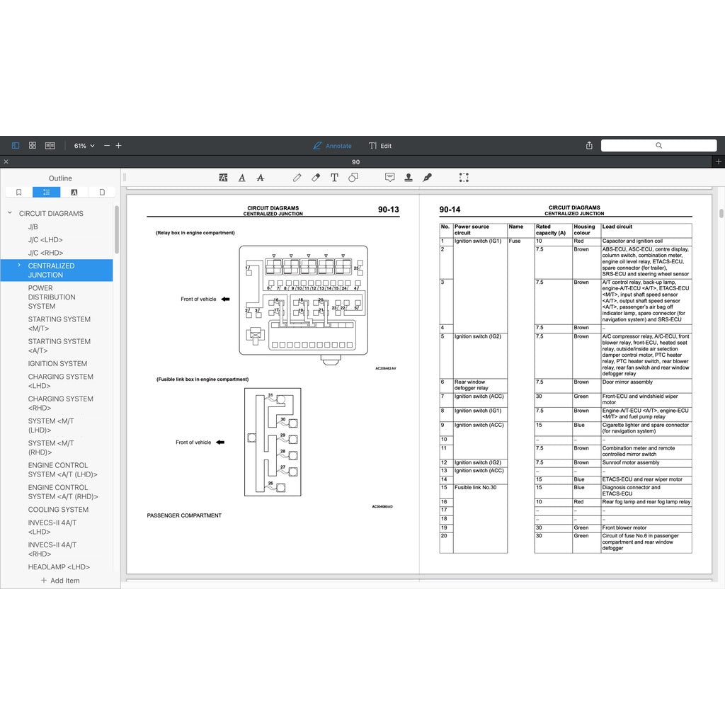 MITSUBISHI GRANDIS (2003-2011) SERVICE WORKSHOP MANUAL - Image 10