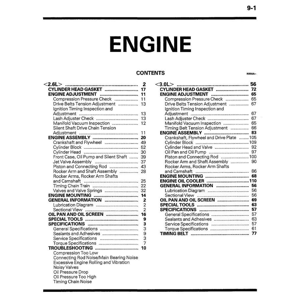 MITSUBISHI PAJERO L040 (1982-1991) SERVICE WORKSHOP MANUAL - Image 3