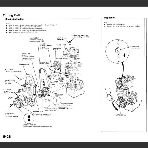 HONDA CIVIC & CRX 4 ED/EE/EF/SH (1988-1991) SERVICE WORKSHOP MANUAL - Image 4