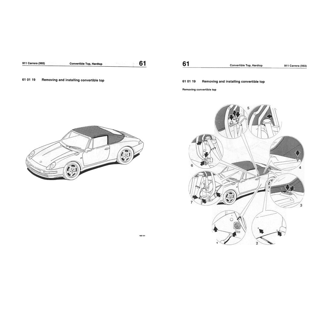 PORSCHE 911 993 (1994-1998) SERVICE WORKSHOP MANUAL + PARTS CATALOGUE - Image 8