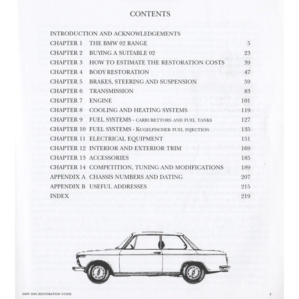 BMW '02 RESTORATION GUIDE, Mike Macartney, Brooklands 1998 - Image 3
