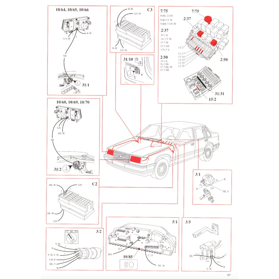 VOLVO 940/960 (1990-1998) SERVICE WORKSHOP MANUAL - Image 5