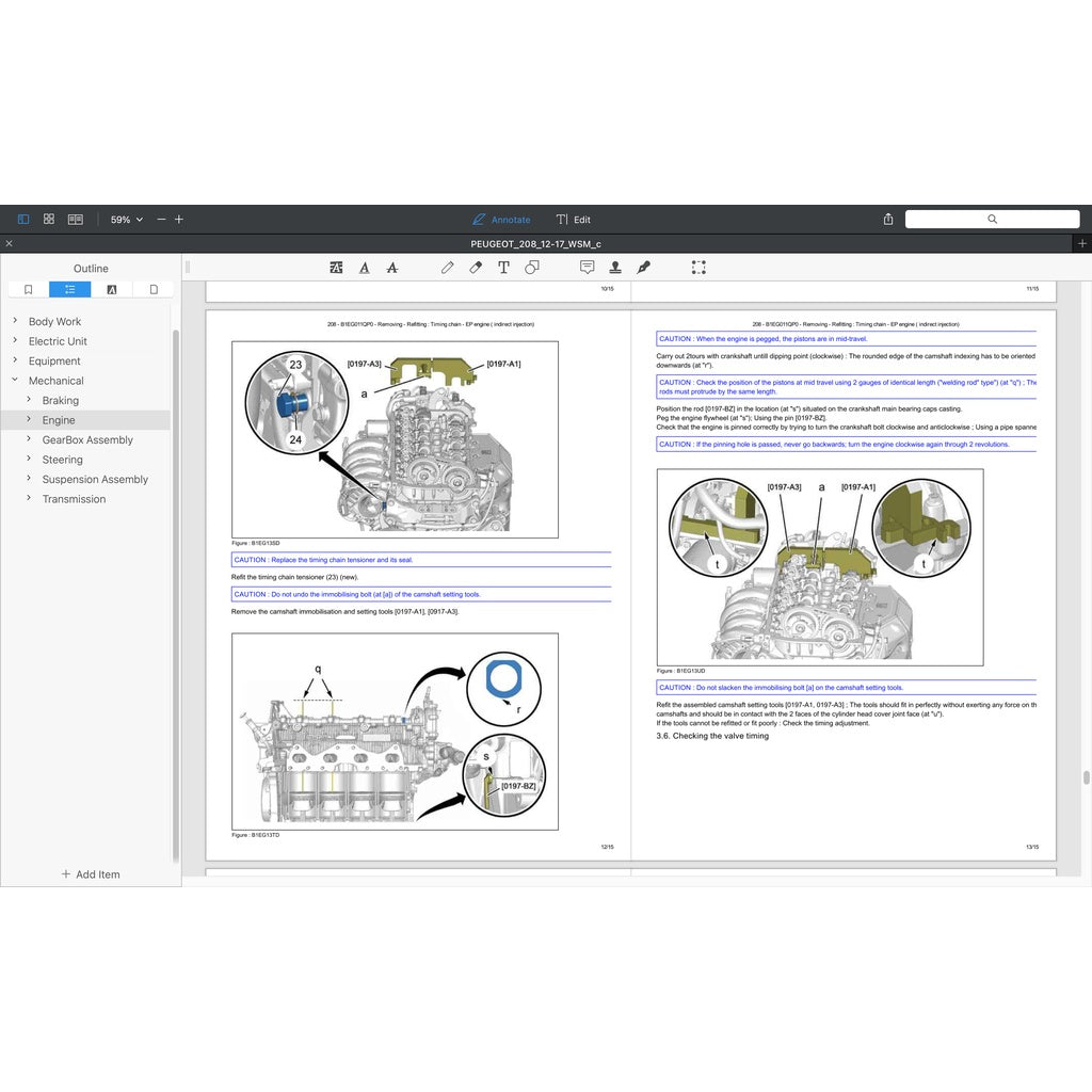 PEUGEOT 208 A9 (2012-2017) SERVICE WORKSHOP MANUAL - Image 4