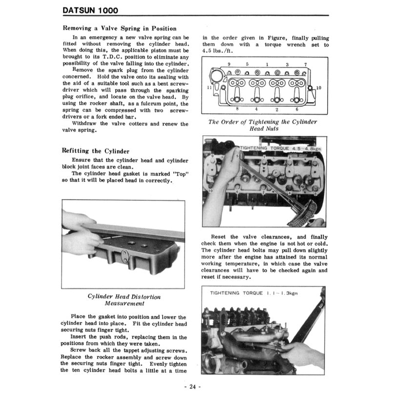 DATSUN 1000 B10 (1966-1969) SERVICE WORKSHOP MANUAL - Image 7