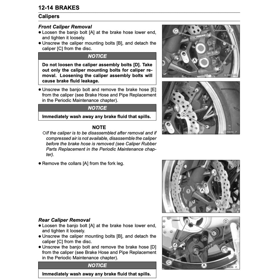 KAWASAKI Z1000 (2010-2013) SERVICE WORKSHOP MANUAL + OWNER'S MANUAL - Image 9